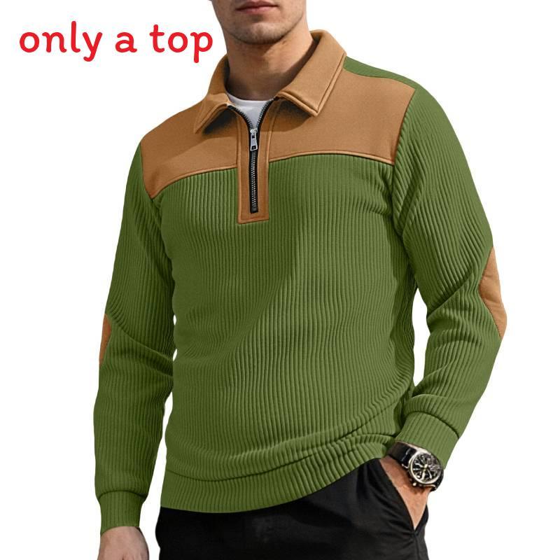 Mens Knitted Polo Shirt With Embroidery For Casual Office Winter Wear