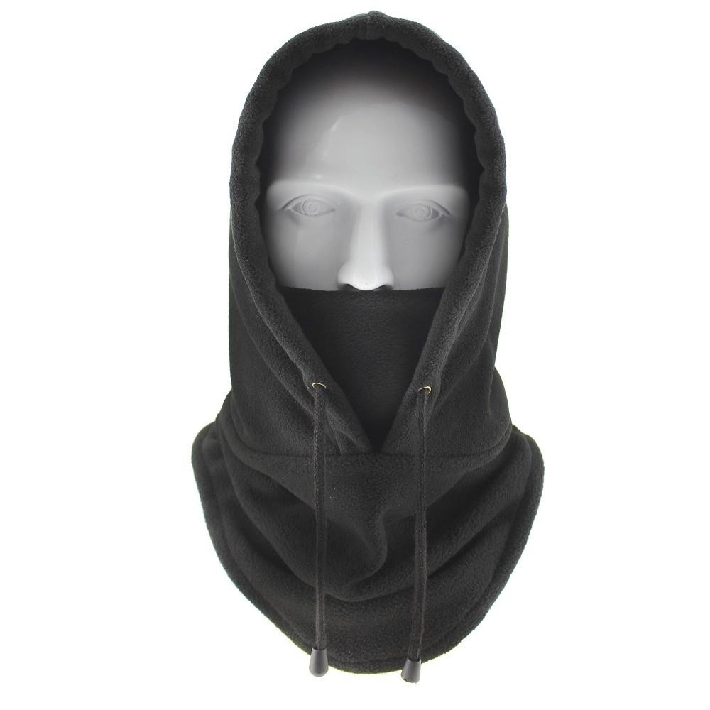 

Flexible Neck Warmer Helmet Liner Windproof Moto Hat Full Face Mask Riding Cap Mask Fleece Cap чёрный