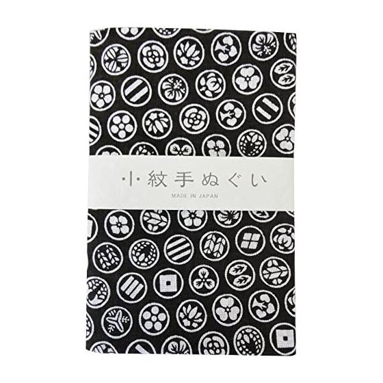 Miyamoto Komon Tenugui Hand Towel, Family Crest Pattern, 33x90cm, 33353, Small Pattern, Japanese Hand Towel with All-Over Fine Pattern, Versatile for