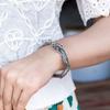 High End Full Dragon Bracelet with Dragon Pattern Silver Opening Bracelet and New Faucet Design