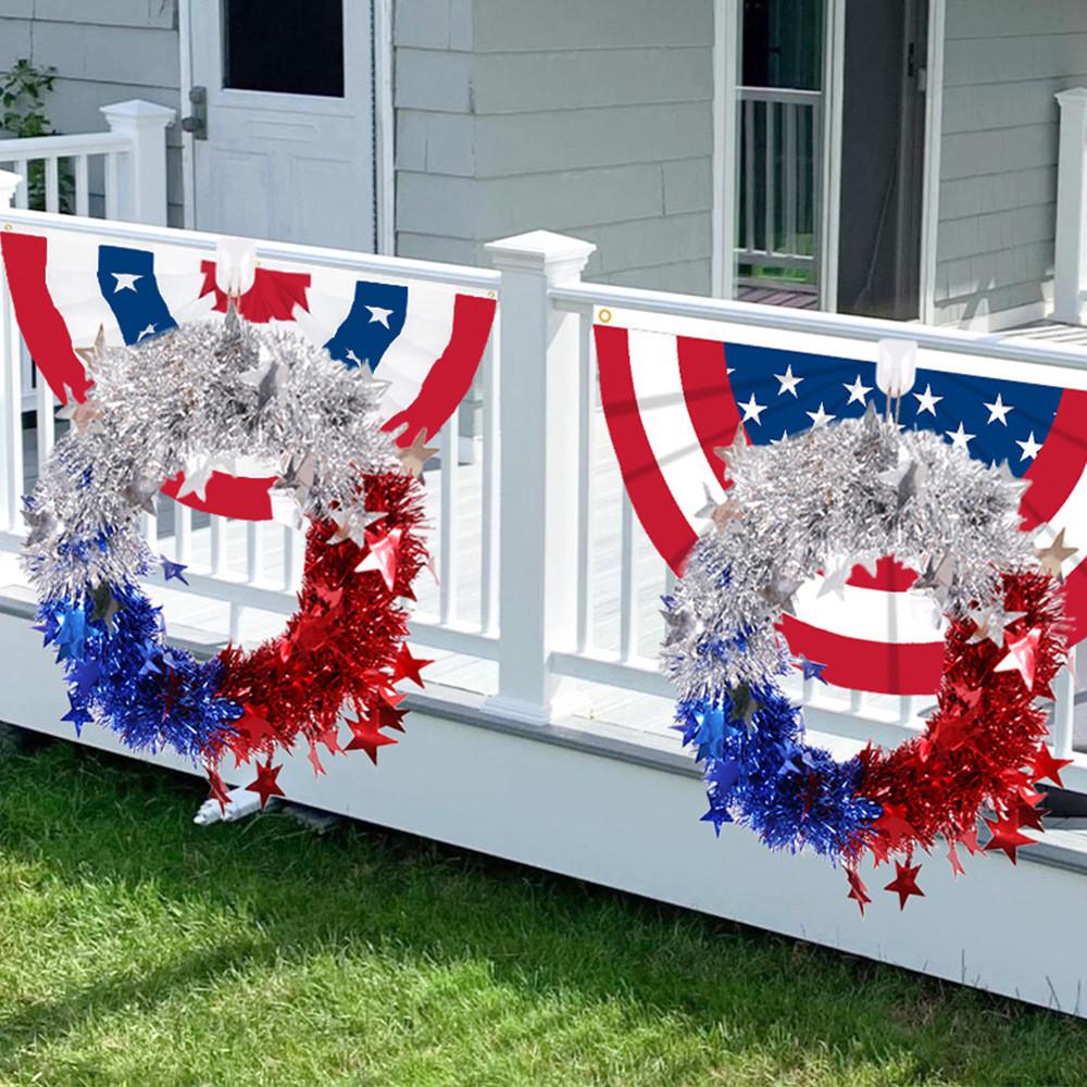 Stunning Diy Red White And Blue Star American Independence Day Wreaths For Parties
