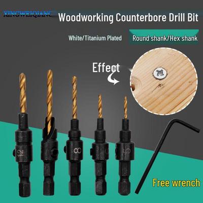 Woodworking Countersink Hole Saw Drill Bit Set