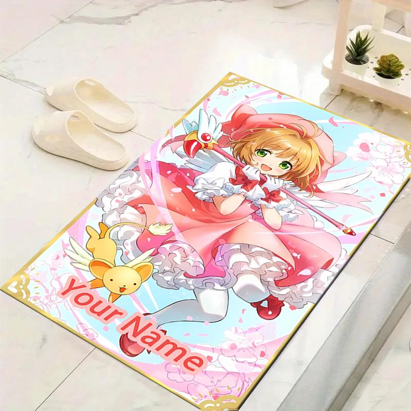 Custom 1Pc Pink Hair Cat Ears Rug Office Carpet Indoor Outdoor Entrance Doormat Nonslip Soft And Comfortable Living Room D2915255