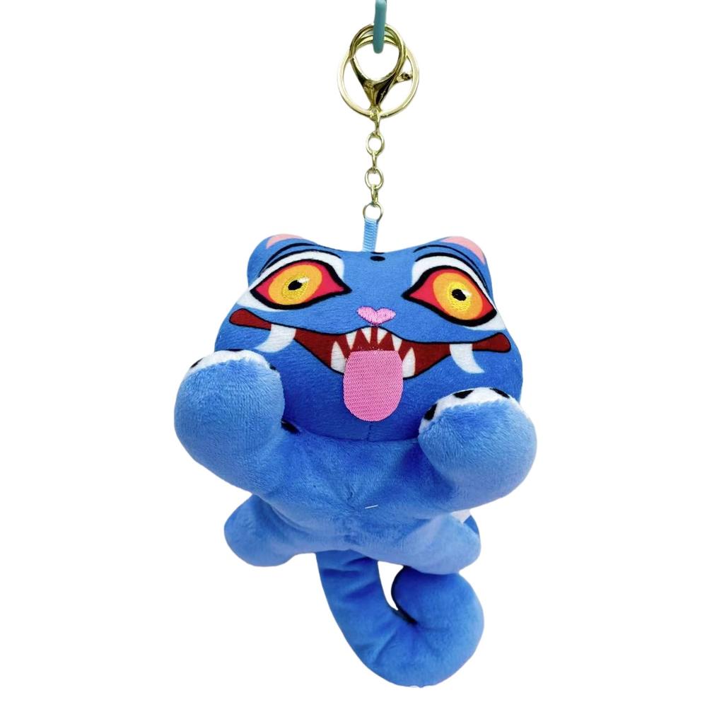 Non-Toxic Treasuringu New Kpop Demon Plush Toys Game Hunters Tiger Stuffed Toy Doll Blue Tiger Animals Plushie Birthday Gifts