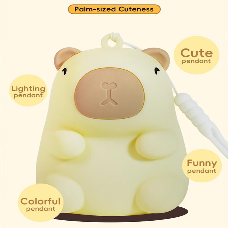 Night Light for Kids, 7 Color Changing BPA-Free Silicone Lamp with Touch Control, Eye Protection, Rechargeable
