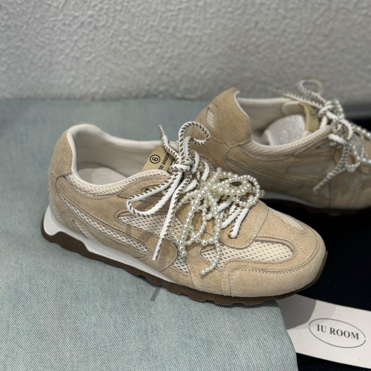 

Модные повседневные женские туфли легкие женские кроссовки на платформе с мягкой подошвой новые дышащие спортивные туфли 35 бежевый