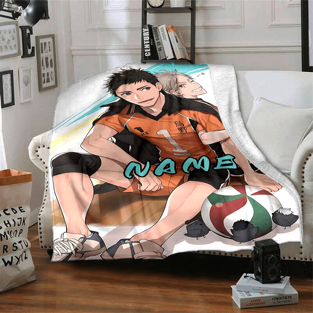 Custom 1pc Volleyball Player Action Blanket, Soft And Comfortable Blanket, Casual Warm, Camping Travel Blanket, Birthday Gift Q91274