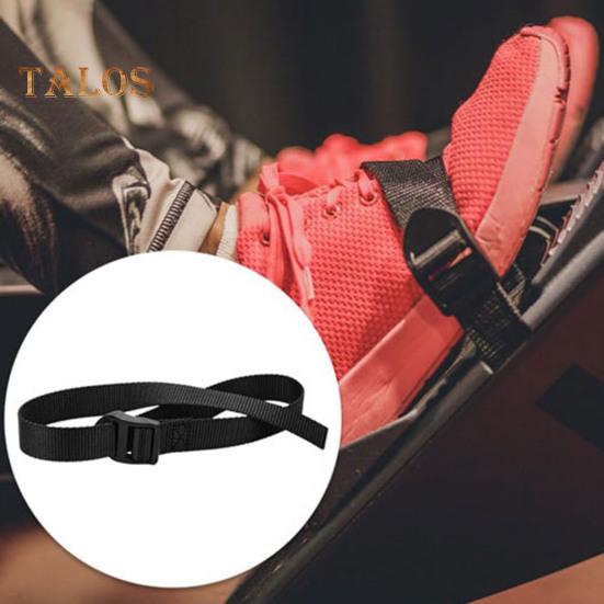 2Pcs Rowing Machine Foot Strap Heavy Duty Adjustable Feet Strap Replacement Multi-functional Fitness Equipment Auxiliary Webbing with Buckle