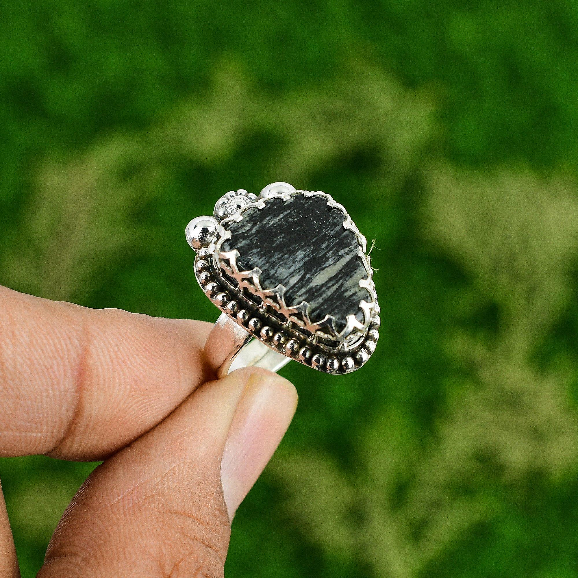 

Натуральный Яшма Лист Серебра 925 пробы Многокаменный Регулируемый Перстень для Женщин Adjustable