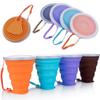 Folding Cup 300ml Water Cup Travel Silicone Retractable Color Portable Outdoor Coffee Hand Cup