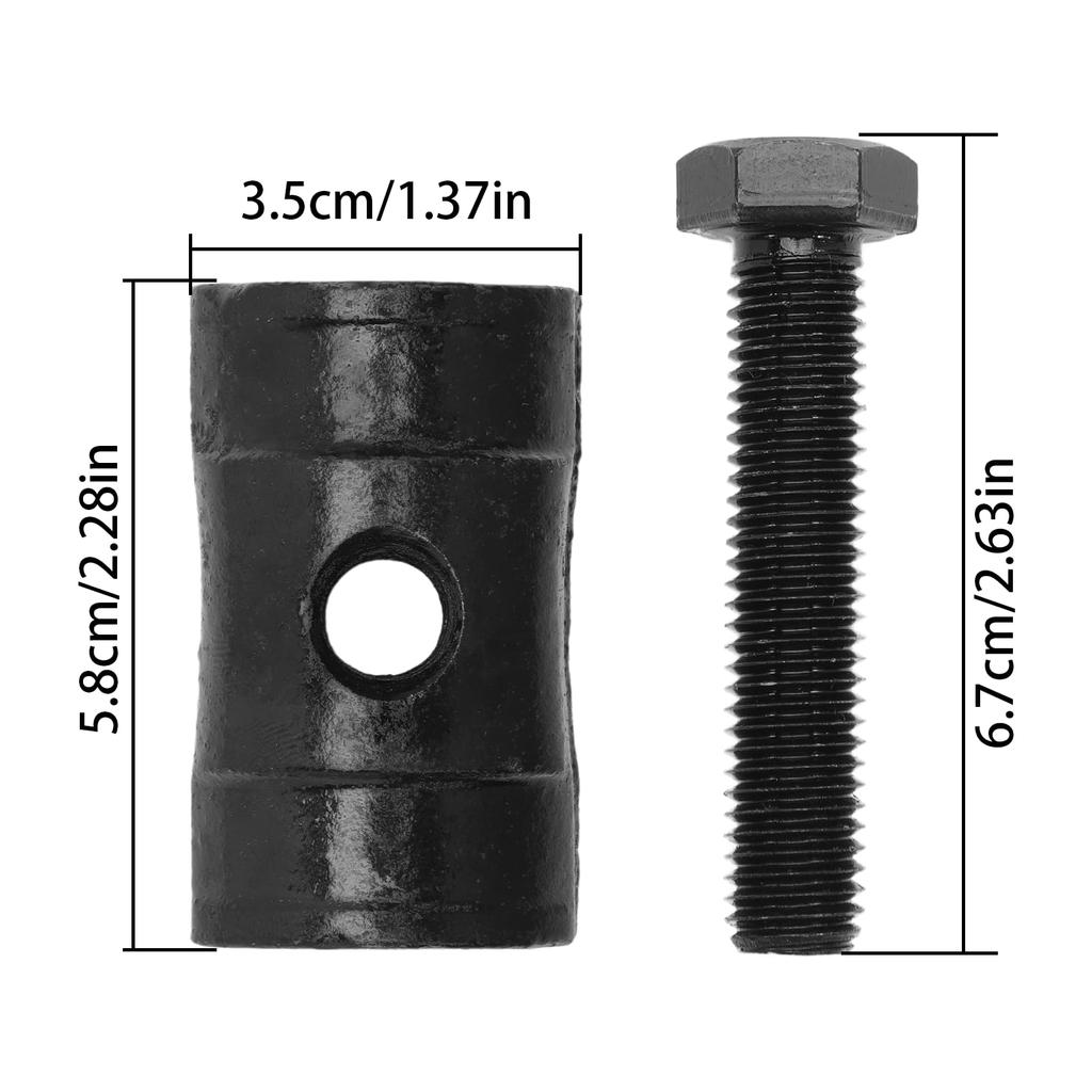 2pcs Torsion Bar Key Adjuster Block with Nuts and Bolts