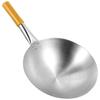 Household Frying Wok Pan Convenient Vegetable Fry Wok Stainless Steel Frying Wok