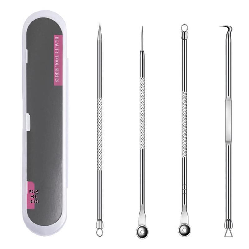 Stainless Steel Acne Needle Set: Blackhead Remover Tweezers & Squeezing Tools for Beauty Salon