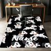 Custom Name Dog Printed Carpet,Rug for Office Chair Living Room Bedroom Kitchen Room Decor Gifts.