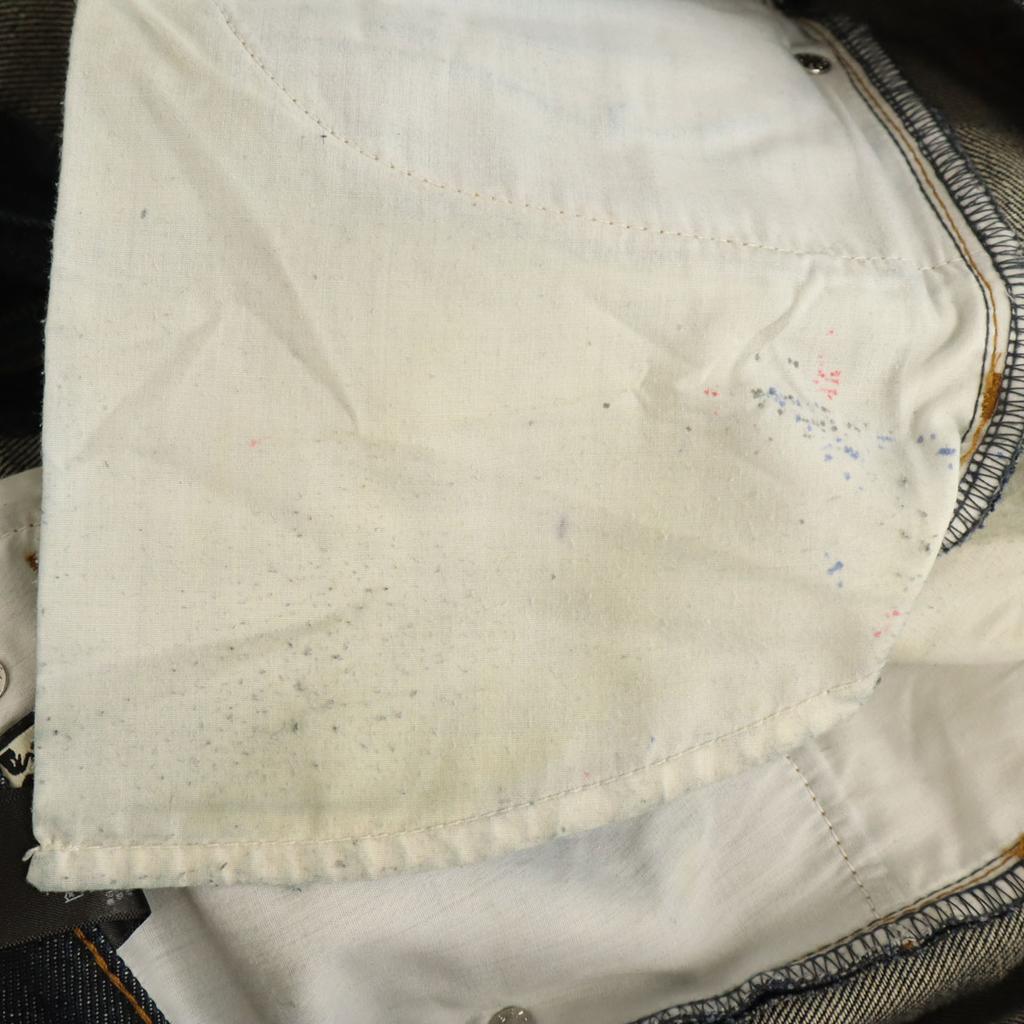 Obey Straight Denim Pants W32 Navy Jeans Men's Used