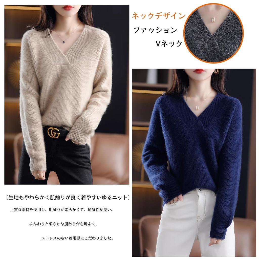 Knit Long Solid Loose Winter [MSFQSNB] Women's Sweater, V-Neck, Sleeve, Color, Soft, Figure-Flattering, Elegant, Stylish, Cute, Fit, Casual, Office,