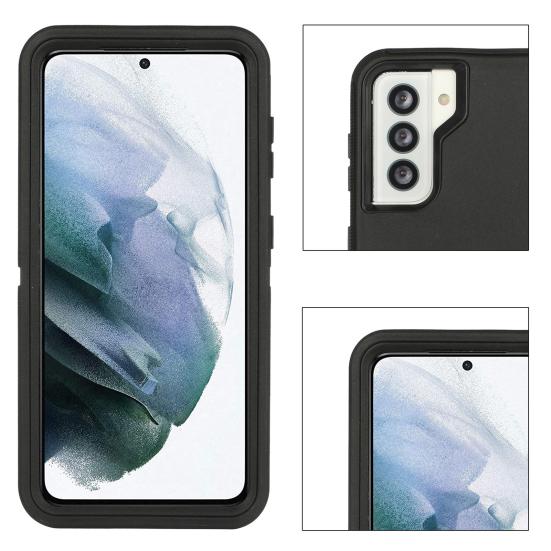 Phone Case for Samsung Shockproof Anti-Scratch Phone Case Cover with Raised Edges Dual-Layer Protection Sensitive Button Phone Case