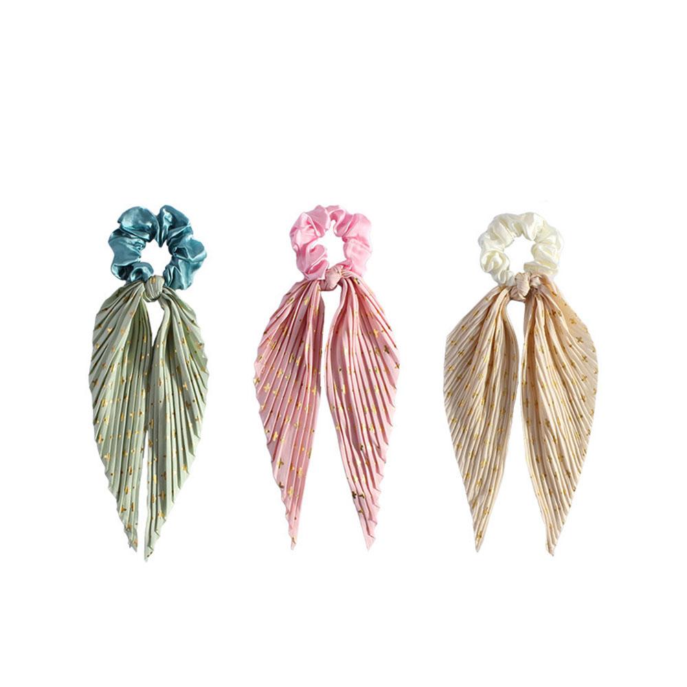 6 Stück Damen Handgemachtes Gefaltetes Stirnband, Vintage Stirnband, Damen Pferdeschwanz Stirnband, Haargummi, Haaraccessoire