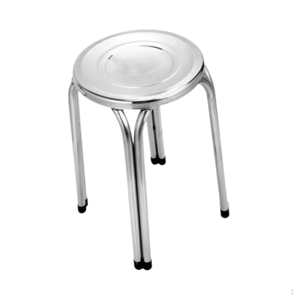 Stacking Stool Classroom Stools Stainless Steel for Kids and Adults Round Metal Furniture