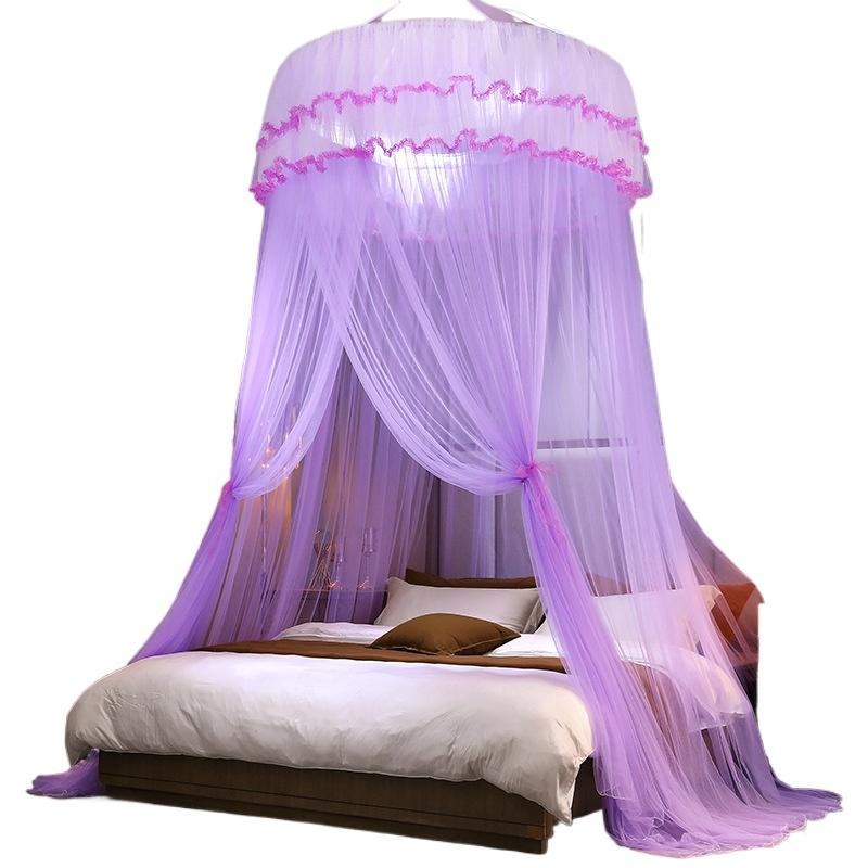 Hanging Dome Mosquito Nets Foldable Encrypted Net Home Bed Nets for 1.5 1.8 Meter Bed Princess Ceiling Net
