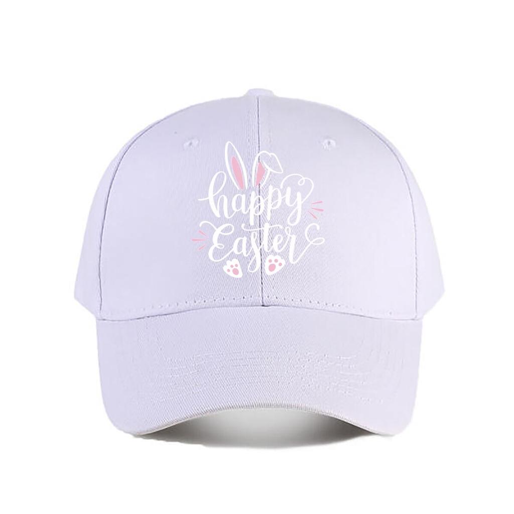 Happy Easter Bunny Ears Claw Decor Sticker Baseball Cap Fashion Unisex Sunhat Womens Outdoor Sports