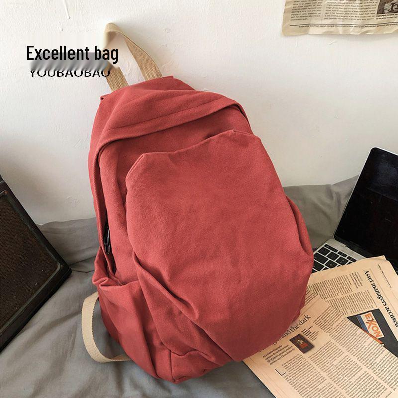 Women's Retro Canvas Backpack: Spacious, Durable & Stylish for College, Travel & More
