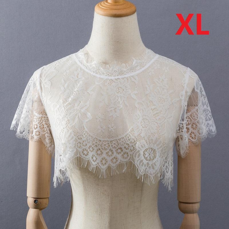 Elegant Black Fake Collar Lace Elegant Women Fake Half Shirt Detachable White False Collars Woman Neckwear Clothing Accessories