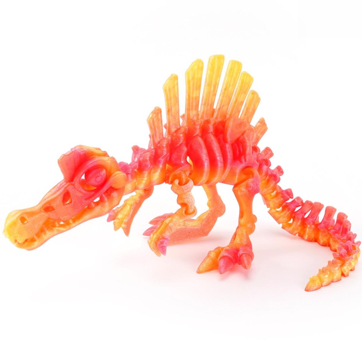 

3D-печатная подвижная фигурка динозавра эхинозавра, модель костей дракона, настольное ремесленное украшение, креативные оригинальные подарки для детей 13.5cm