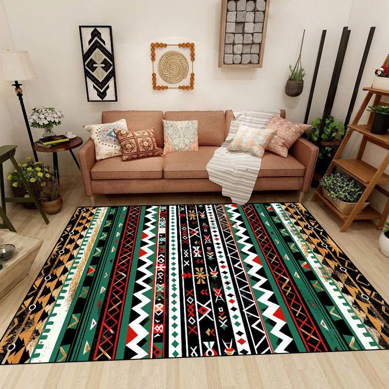 Turkish Bohemia Carpet Washable Non-slip Rug for Bedroom Living Room Home Sofa Decoration Large Decor Floor Fluffy Mat Gift