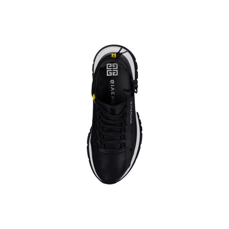 Givenchy Spectre Cow Leather Zip Closure Lightweight Low Top Athletic Shoes Men's Black BH003MH0NJ-001