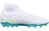 Li Ning Shadow Swift 2 Comfortable And Breathable Artificial Turf Synthetic Leather Cushioning Soccer Shoes Men's White YSFU013-1