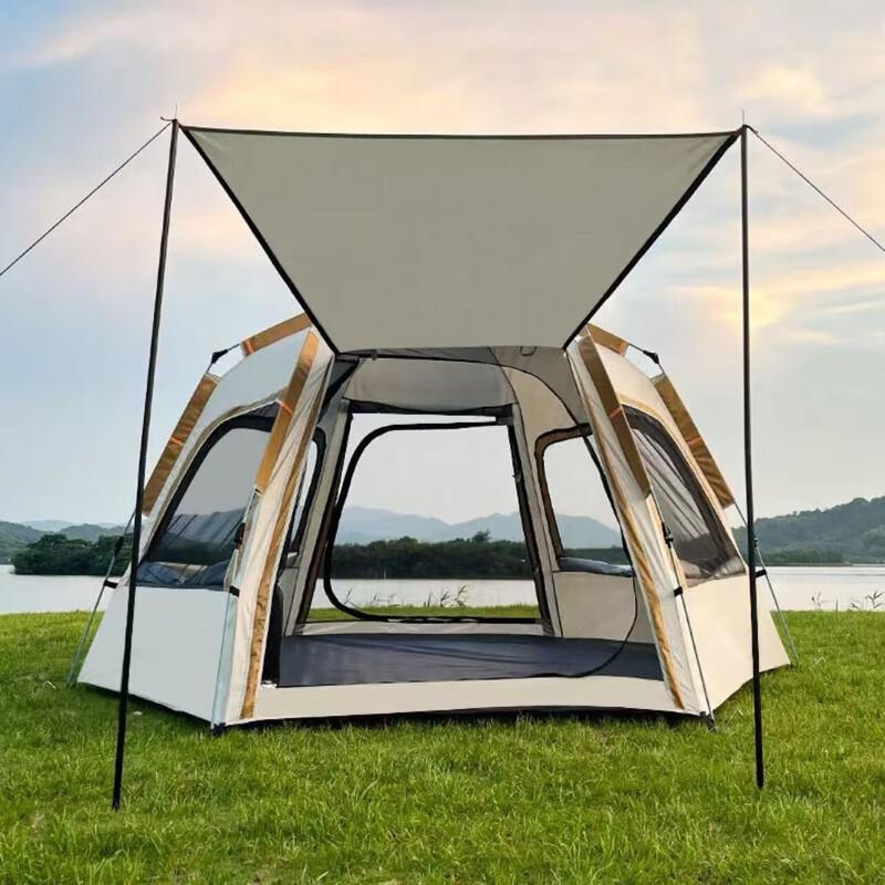 Duo Ai Shi Jia Automatic 5-Person Hexagonal Camping Tent