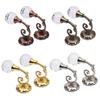Curtain Holdback Wall Mounted Drapery Tiebacks with Crystal Ball Decorative Window Drapery Curtain Holder Decoration