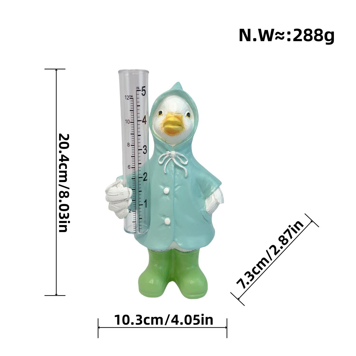 

Outdoor Garden Animal Rain Decorative Rain Level Meter Garden Resin Decoration Handicraft Ornaments for Best Home Durable