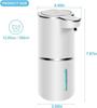 Automatic Soap Dispenser – 13.4oz Non-contact Foam Soap Dispenser, USB Rechargeable Disinfectant Dispenser, Wall Mounted Electric Sensor