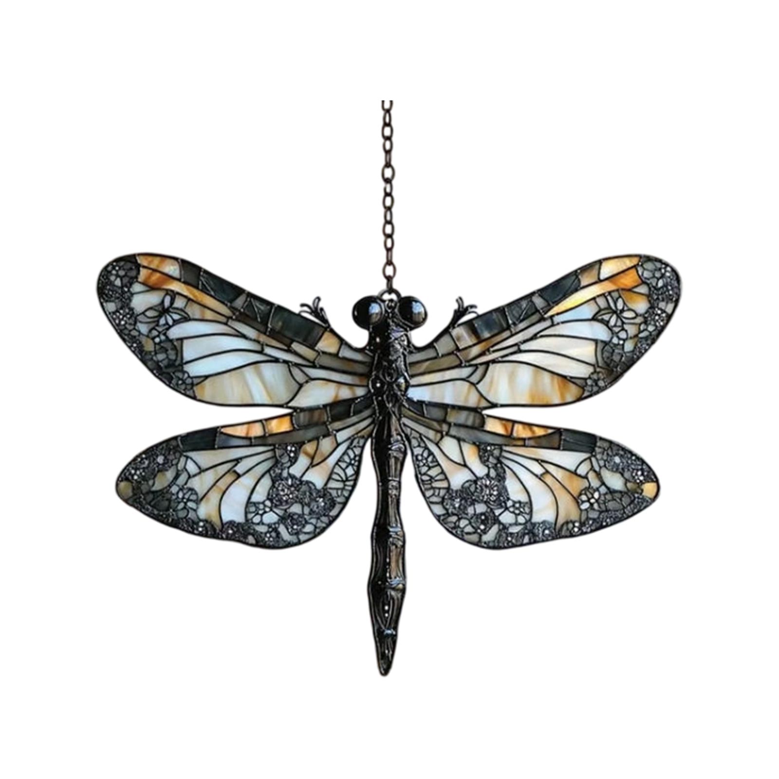 

2d Faux Acrylic , Acrylic Stained Faux Glass Window Hanging, Colorful Dragonflies Hanging Ornament, Acrylics Decor One Size