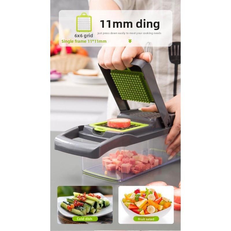 Kitchen Multipurpose Household Multifunctional Vegetable Cutter Artifact Diced and Sliced Potatoes Cucumber Shredded Vegetables and Fruits
