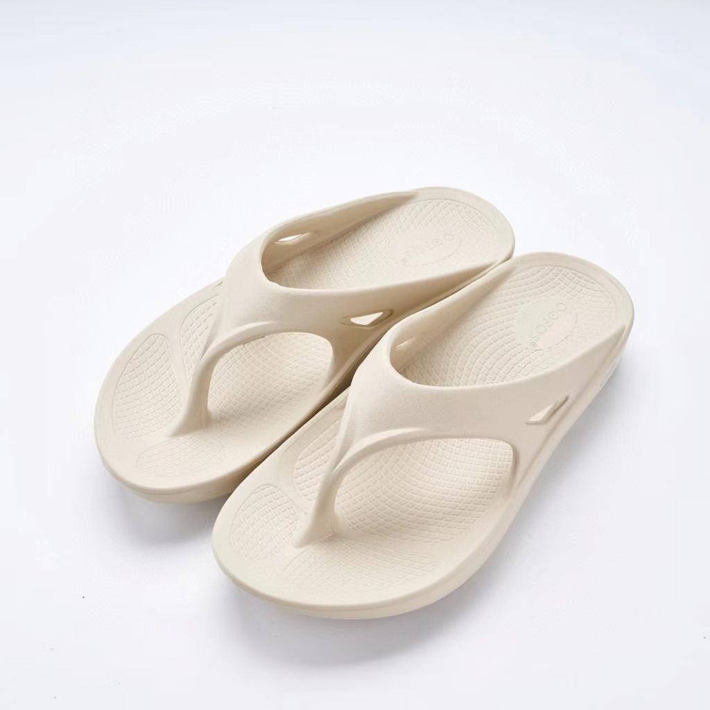 Youth Summer Sports Flip-Flops Solid Color Simple Thick-Soled Thong Sandals