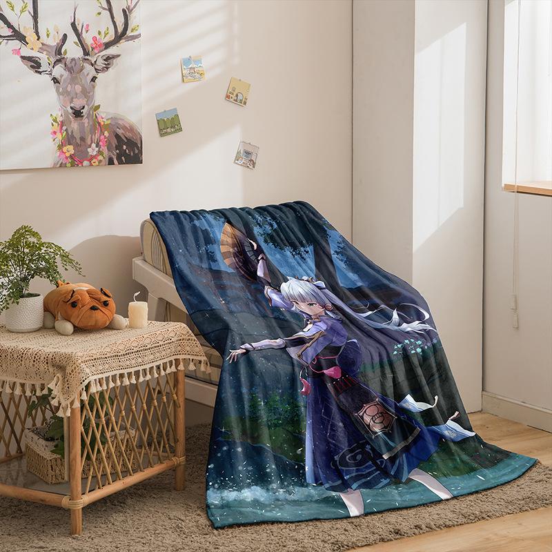 Cartoon Original God Series Flannel Blanket 3D Printed Sofa Blanket Thickened Blanket