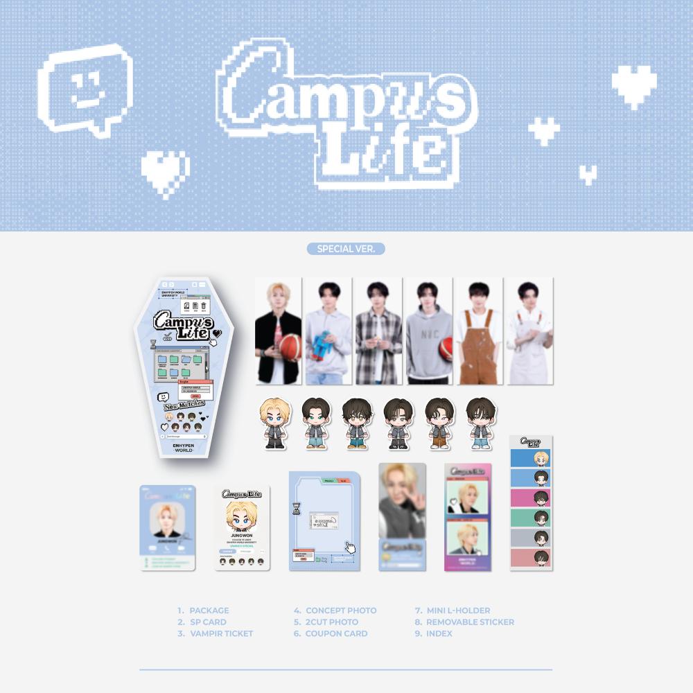Предзаказ ENHYPEN Мировая Купонная Карточная Коллекция Campus Life Специальная версия