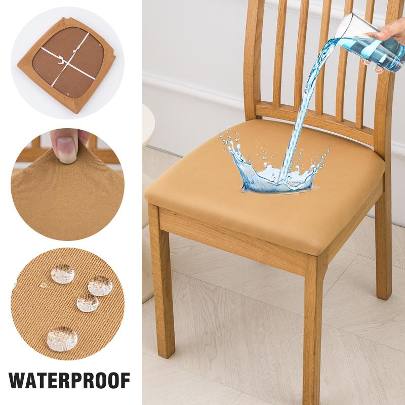 Waterproof Seat Covers For Dining Room Elastic Chairs Covers Dining Chair Cover Washable Seat Case For Kitchen,El,Restaurant