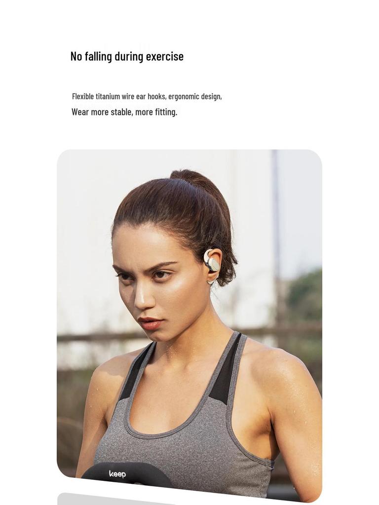 Bluetooth Non-In-Ear Open-Type Sports Earphones with Large Battery