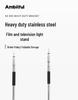 Ambitful AS-300 Heavy-Duty Stainless Steel Photography Light Stand with Thickened Base and Horizontal Arm