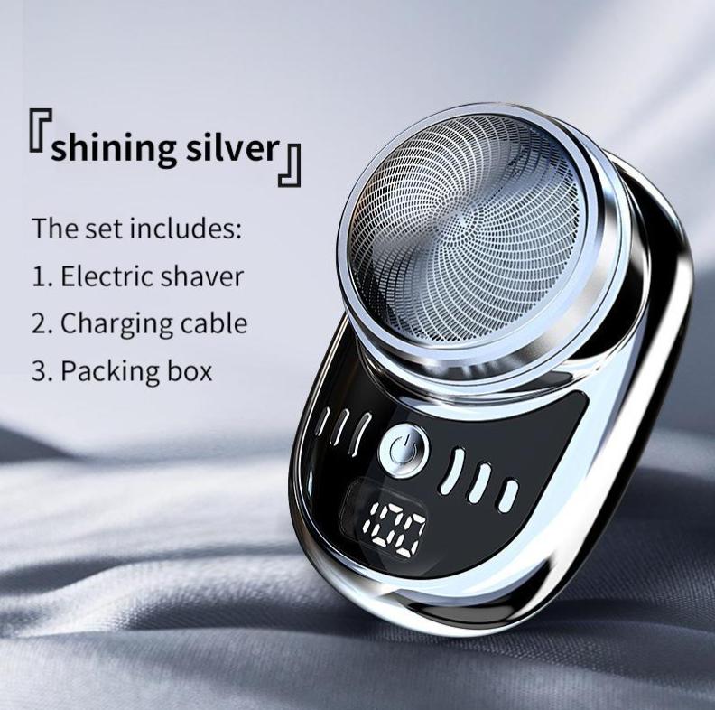 

Portable Mini Shaver For Men Digital Power Display USB Rechargeable Electric Razor Waterproof Beard Shavers Face Body Hair Trimmer Remover