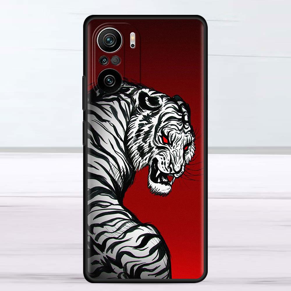 Hülle für Xiaomi Redmi Note 11 9S 10 9 8 7 9A 9C 9i K40 8T 10C 9T K50 Silikon Handyhülle Löwe Wolf