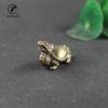 Antique Copper Solid Longevity Dragon Turtle Miniature Figurines Desk Ornament Vintage Brass Animal Sculpture Craft Home Decor