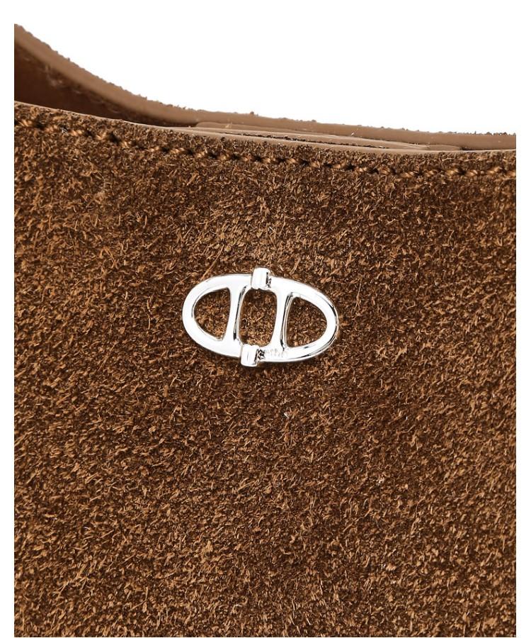 Athe Vanessabruno [Raie] Raie Brown Suede Tote And Crossbody Bag S Aaba6E521W2