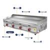 Commercial Gas Teppanyaki Griddle for Fried Rice & Grilled Noodles with Squid Stove and Pancake Machine