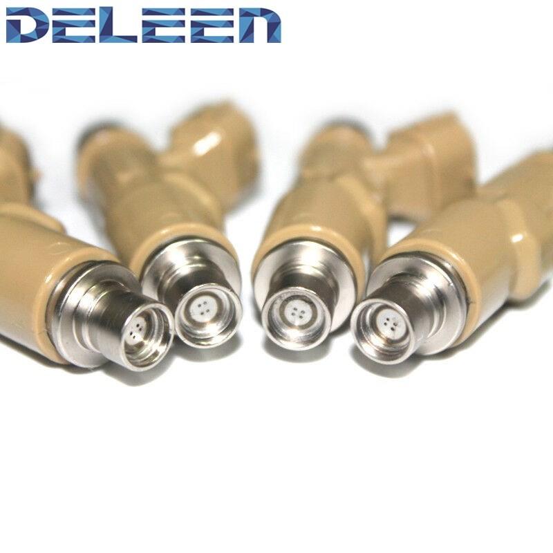 Deleen 4x High Impedance Fuel Injector 23250-75090 For Toyota Car Accessories