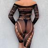 Sexy underwear mesh sexy fishing net pajamas hip skirt long sleeve tights